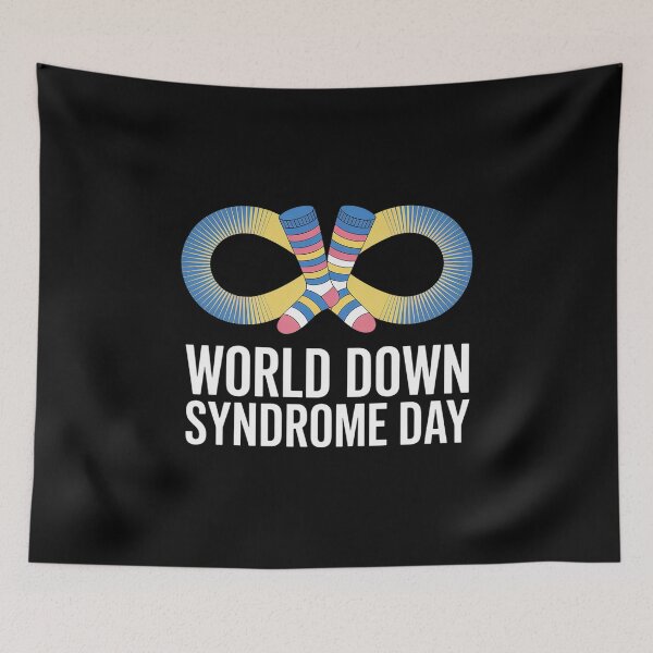 Item preview, World Down Syndrome Day Awareness Socks Down Right Kids designed and sold by catsdothingz.