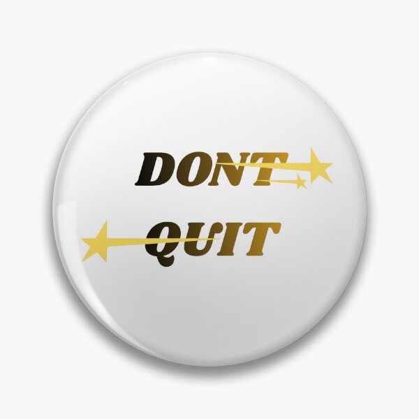 Item preview, Don't Quit (Do it)- Motivational Wordplay design  designed and sold by LumeSketch123.