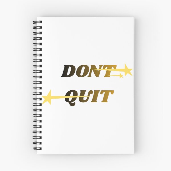 Item preview, Don't Quit (Do it)- Motivational Wordplay design  designed and sold by LumeSketch123.
