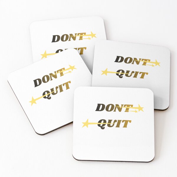 Item preview, Don't Quit (Do it)- Motivational Wordplay design  designed and sold by LumeSketch123.