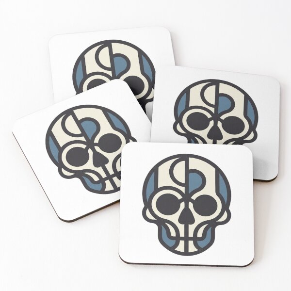 Item preview, Minimal Abstract Skull Emblem designed and sold by BlackCanvas9186.