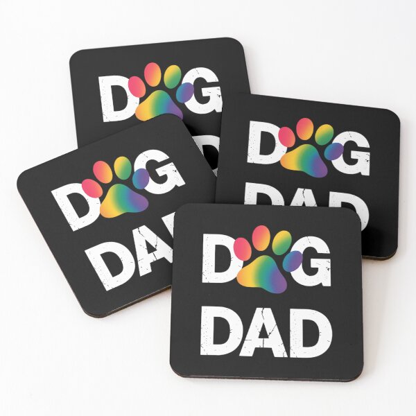 Item preview, Gay Dog Lover Dog Dad LGBT Rainbow Paw designed and sold by Morphologiona.