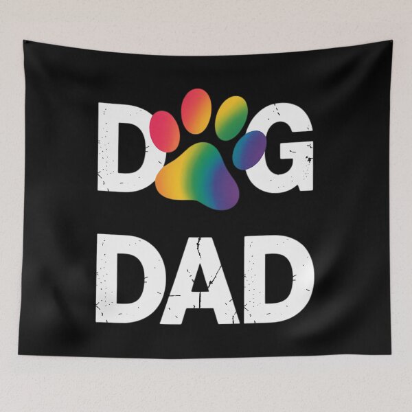 Item preview, Gay Dog Lover Dog Dad LGBT Rainbow Paw designed and sold by Morphologiona.