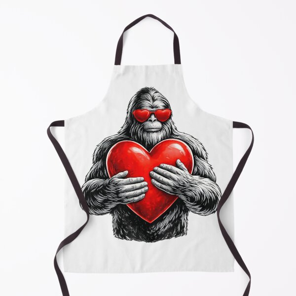Item preview, Funny Valentines Day Bigfoot Heart Sasquatch Men Boys Kids designed and sold by first-shirt ⭐ ⭐ ⭐ ⭐ ⭐.