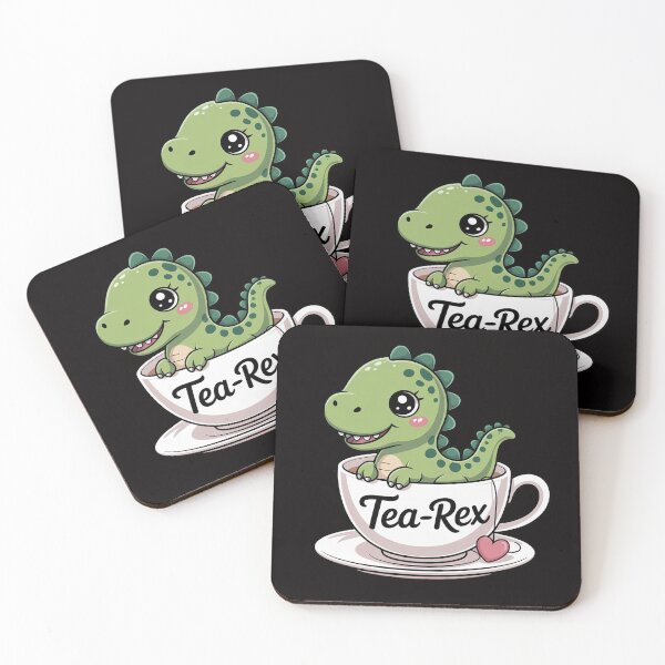 Item preview, Tea-Rex Cute T-Rex Dinosaur Kawaii Dino Pun designed and sold by HesterFoley.