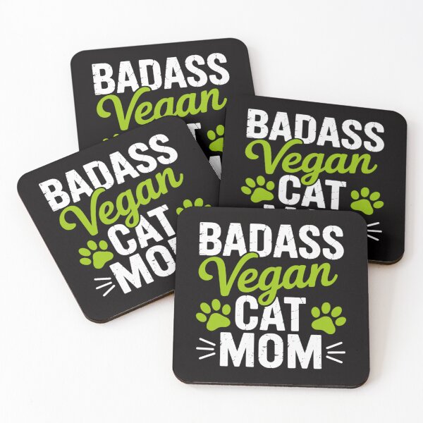 Item preview, Vegan Cat Mom Mothers-Day Badass Mama Paw Print Kitten Lover designed and sold by HesterFoley.
