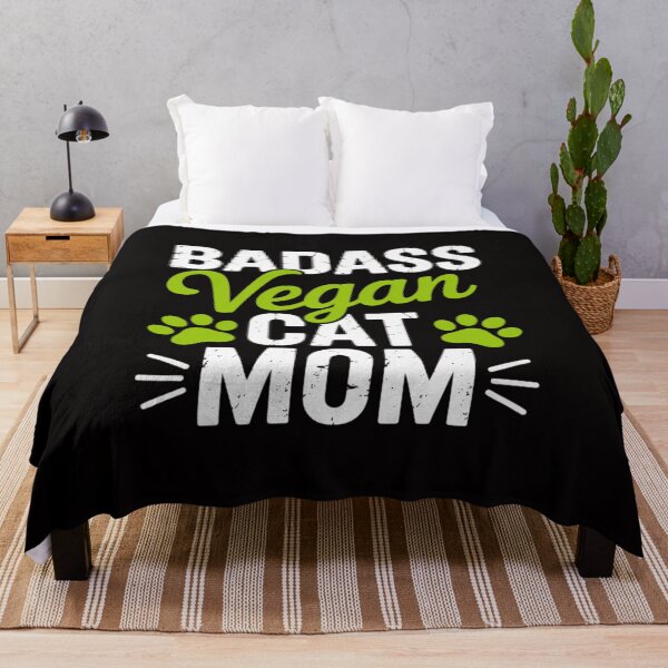 Item preview, Vegan Cat Mom Mothers-Day Badass Mama Paw Print Kitten Lover designed and sold by HesterFoley.