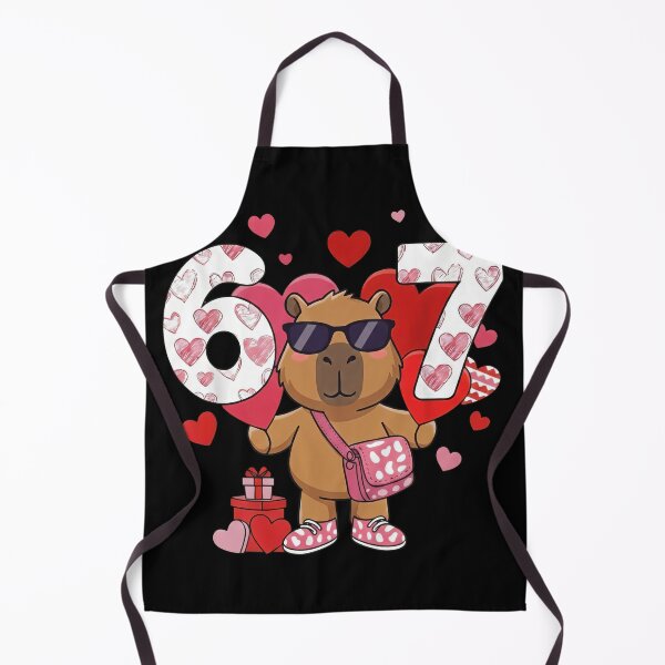 Item preview, Cute Capybara Valentine's Day 67 Six Seven Design designed and sold by LashondaGreen89.