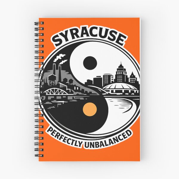 Item preview, Syracuse Perfectly Unbalanced Yin Yang City Skyline Design designed and sold by Laughprints.