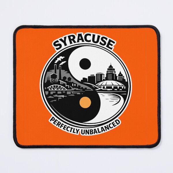 Item preview, Syracuse Perfectly Unbalanced Yin Yang City Skyline Design designed and sold by Laughprints.