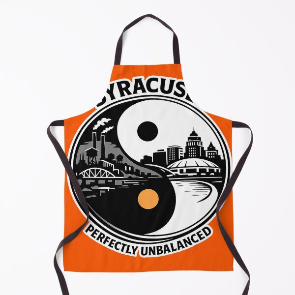 Item preview, Syracuse Perfectly Unbalanced Yin Yang City Skyline Design designed and sold by Laughprints.