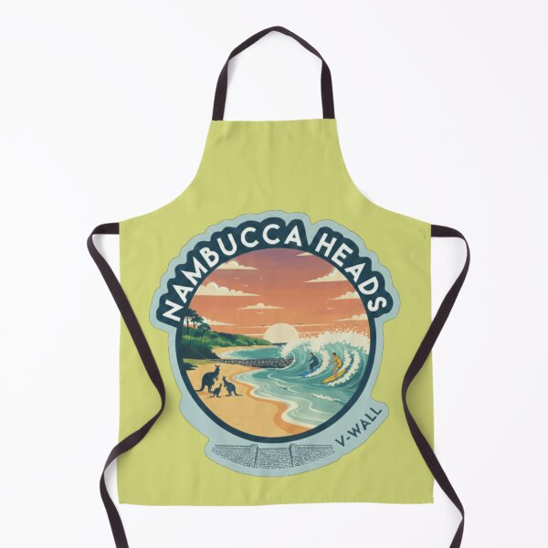 Item preview, Retro Australia Nambucca Heads V-Wall Surfing Sunset Sticker designed and sold by Pixel & Beyond.