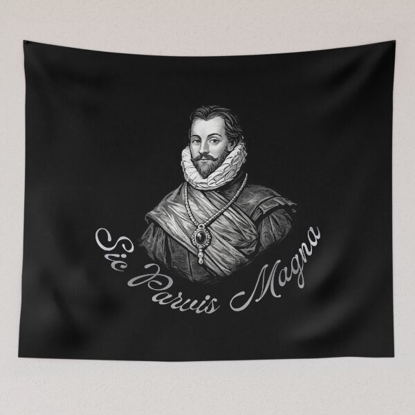 Item preview, Sir Francis Drake – Sic Parvis Magna Latin Quote Design designed and sold by GEEK_out.