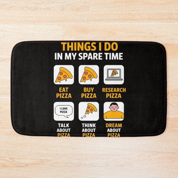 Item preview, Things I Do In My Spare Time Eating Pizza Slice Pizza designed and sold by PattonJillian.