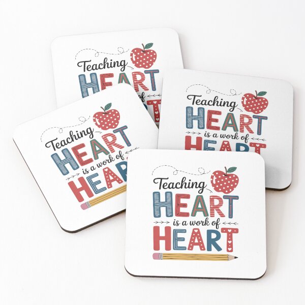 Item preview, Teaching Is A Work Of Heart Teacher Valentine day women designed and sold by catsdothingz.
