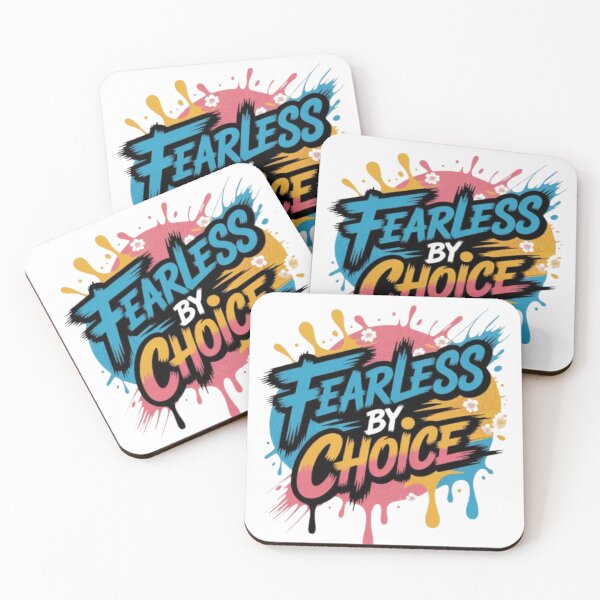 Item preview, Fearless by Choice Statement Typography Print designed and sold by NewUSShop.