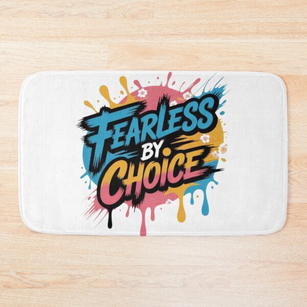 Item preview, Fearless by Choice Statement Typography Print designed and sold by NewUSShop.