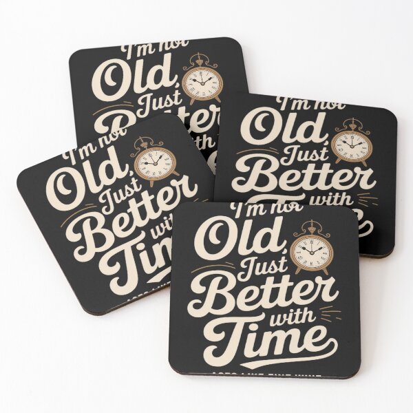Item preview, I'm Not Old, Just Better With Time Clock designed and sold by Libbysharts.