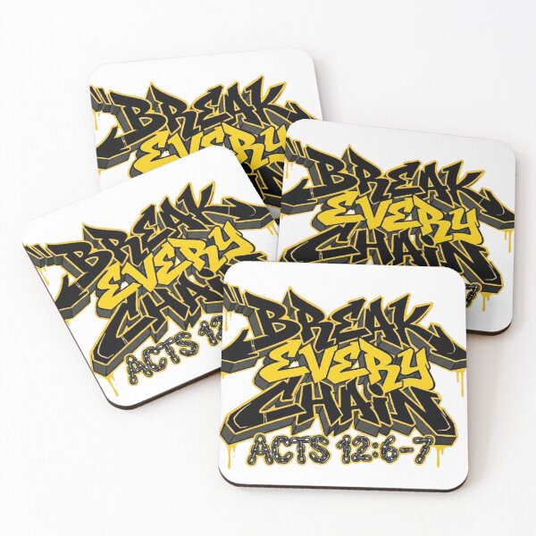 Item preview, Break Every Chain Acts 12:6-7 | Urban Graffiti Christian Streetwear designed and sold by The Crimson Halo.