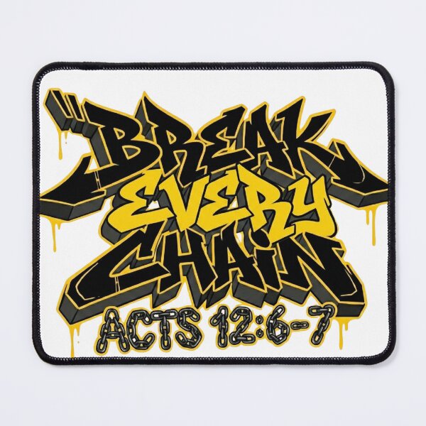 Item preview, Break Every Chain Acts 12:6-7 | Urban Graffiti Christian Streetwear designed and sold by The Crimson Halo.
