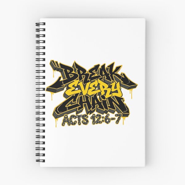 Item preview, Break Every Chain Acts 12:6-7 | Urban Graffiti Christian Streetwear designed and sold by The Crimson Halo.