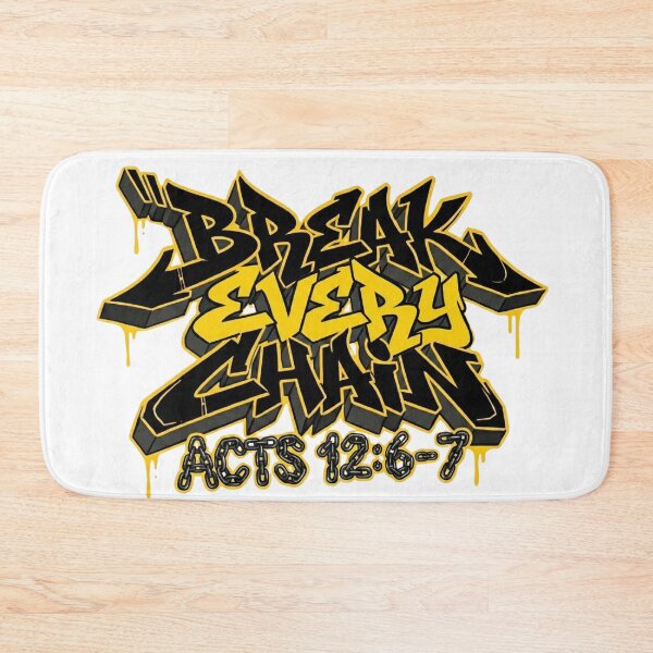 Item preview, Break Every Chain Acts 12:6-7 | Urban Graffiti Christian Streetwear designed and sold by The Crimson Halo.