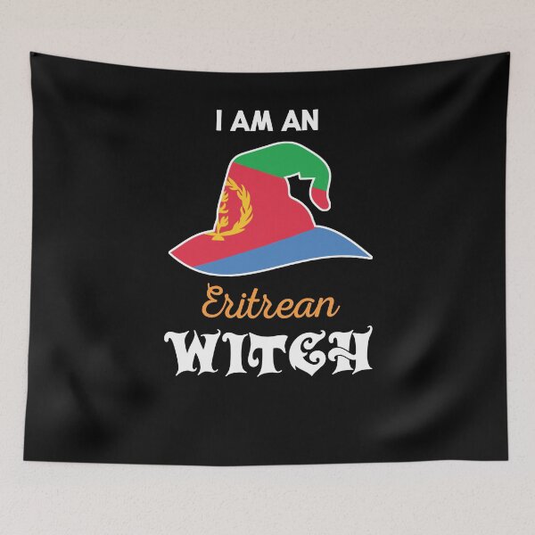 Item preview, Witch Halloween Eritrean Flag designed and sold by countryflags.