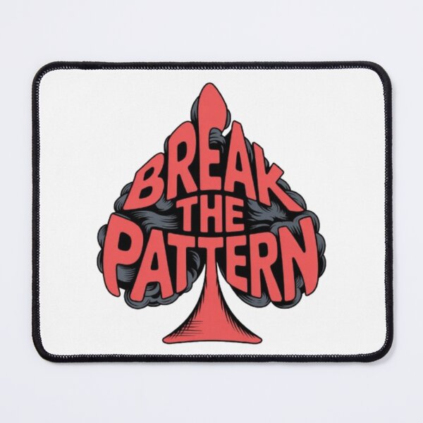 Item preview, Break the Pattern Bold Typography Print designed and sold by NewUSShop.