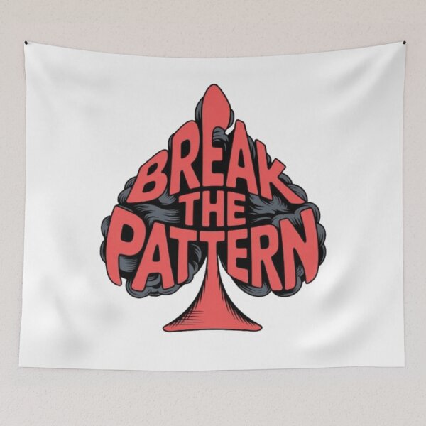 Item preview, Break the Pattern Bold Typography Print designed and sold by NewUSShop.