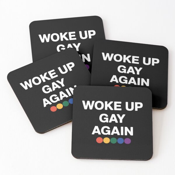 Item preview, Funny LGBTQ Rainbow Woke Up Gay Again designed and sold by JonathalIngham.