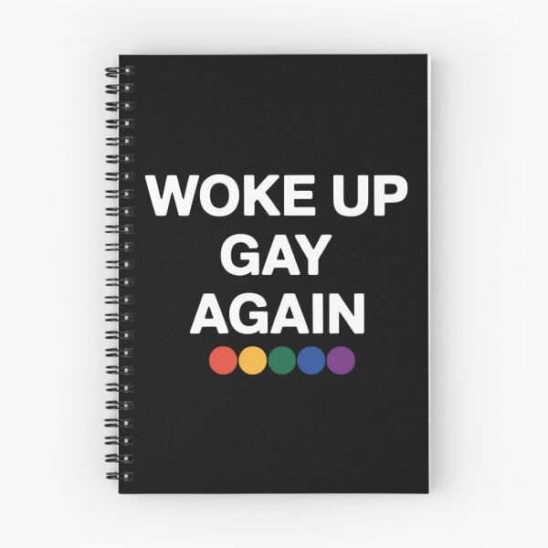 Item preview, Funny LGBTQ Rainbow Woke Up Gay Again designed and sold by JonathalIngham.