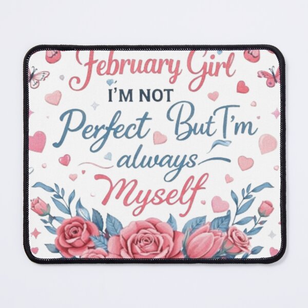 Item preview, February Girl Birthday Quote – Floral Heart Butterfly Self Love Design designed and sold by Art Italiano.