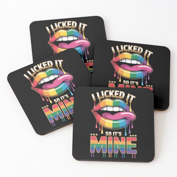 Item preview, I Licked It So Its Mine Rainbow Lips designed and sold by JonathalIngham.