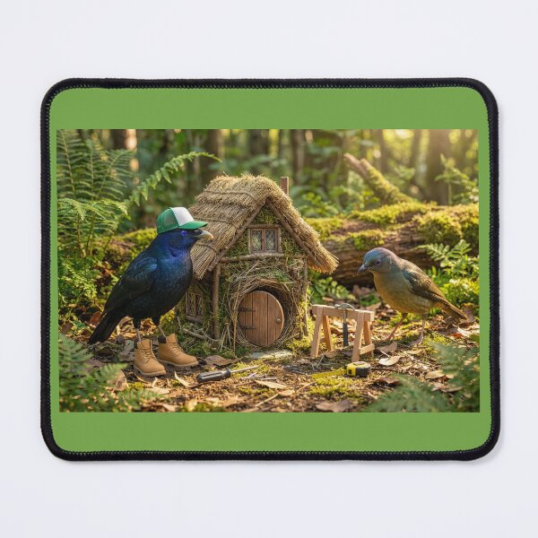 Item preview, Bower Bird Impresses with His Nest Display designed and sold by Tridentulus.
