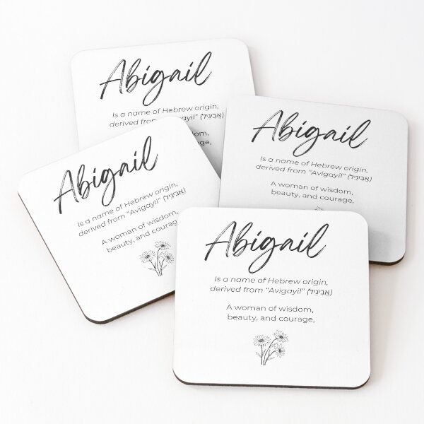 Item preview, Abegail Hebrew Name Meaning Typography designed and sold by NeatMark.
