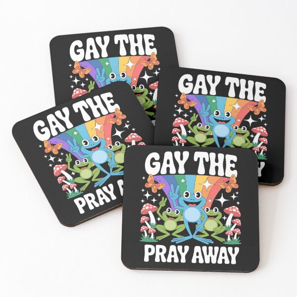 Item preview, Gay The Pray Away LGBTQ Rainbow Funny Frogs Meme LGBT Pride designed and sold by JonathalIngham.