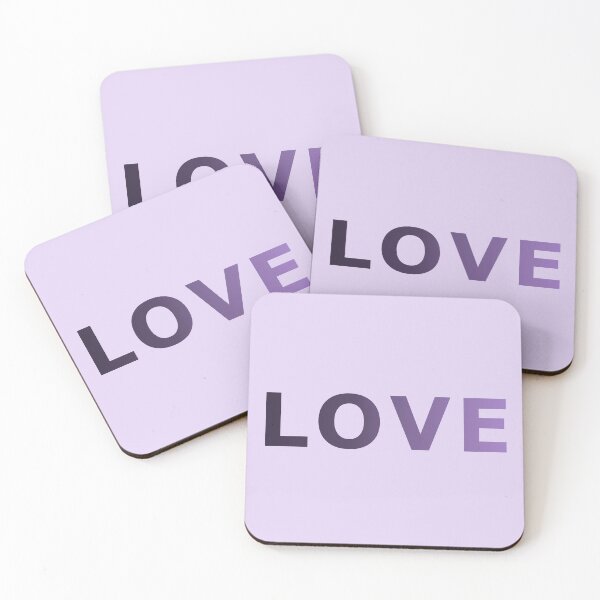 Item preview, LOVE in Lavender Purple Pastel Ombre designed and sold by WD-Artist.