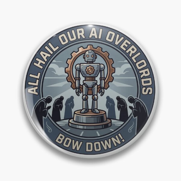 Item preview, All hail our ai overlords designed and sold by Artmagic4U.