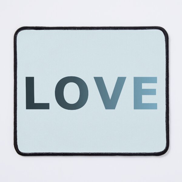 Item preview, LOVE in Blue Cyan Pastel Ombre designed and sold by WD-Artist.