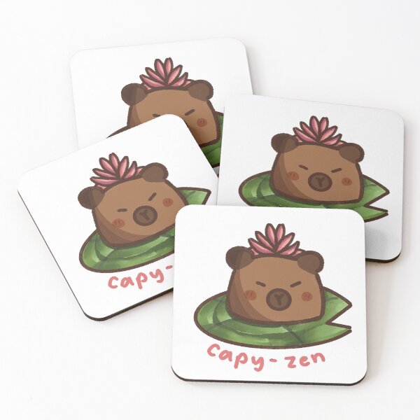 Item preview, Zen Capybara Lotus Lilypad designed and sold by YanxiArts.