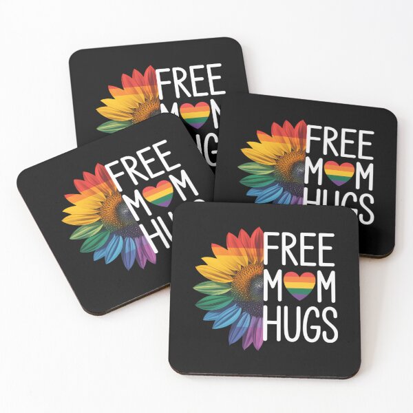 Item preview, Free Mom Hugs - LGBT Rainbow Sunflower designed and sold by JonathalIngham.
