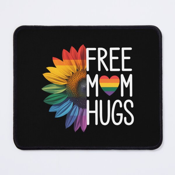 Item preview, Free Mom Hugs - LGBT Rainbow Sunflower designed and sold by JonathalIngham.