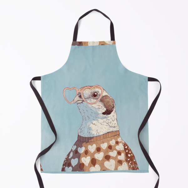 Item preview, Quail in a sweater wearing heart glasses valentines day card designed and sold by MendaciousMina.