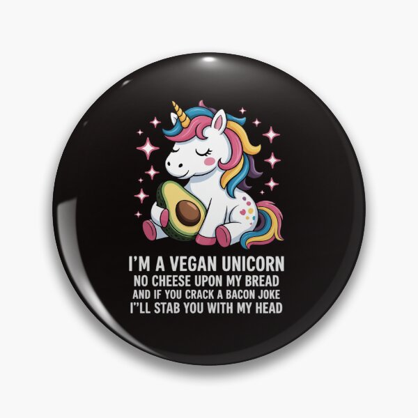 Item preview, Vegan Unicorn Saying Badass Men Women Herbivore designed and sold by RONALPARAD.
