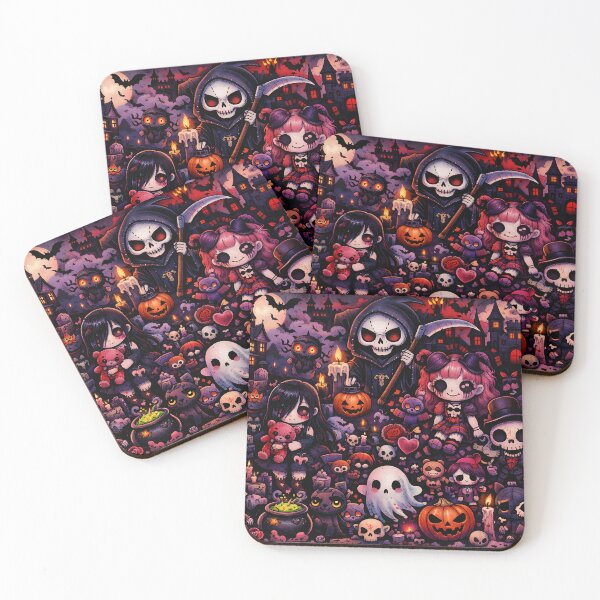 Item preview, Spooky Chibi Nightmare - A Creepy Cute Halloween Gathering designed and sold by Ryanix.