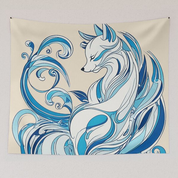 Item preview, blue fox designed and sold by aliraweb.