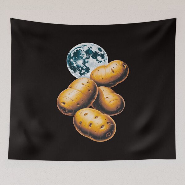 Item preview, Three Potato Moon  3 Spuds Howling Potato Farmer Vegetable designed and sold by RONALPARAD.