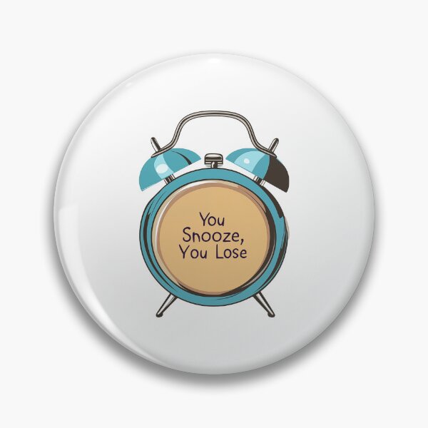 Item preview, Motivational Retro Alarm Clock You Snooze You Lose designed and sold by FWLKIT.