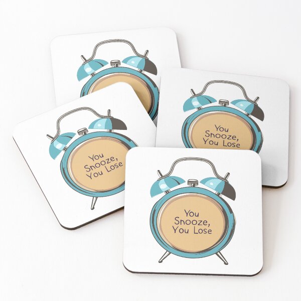 Item preview, Motivational Retro Alarm Clock You Snooze You Lose designed and sold by FWLKIT.
