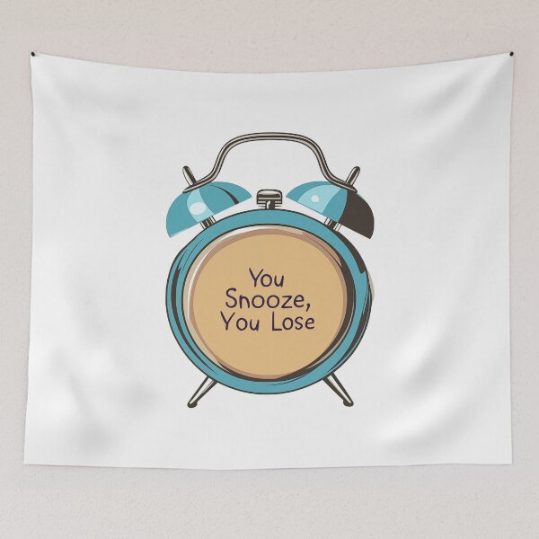 Item preview, Motivational Retro Alarm Clock You Snooze You Lose designed and sold by FWLKIT.